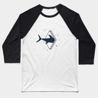 Creative Illustration. Fish Tail, Stars, Adventure, Nautical Baseball T-Shirt